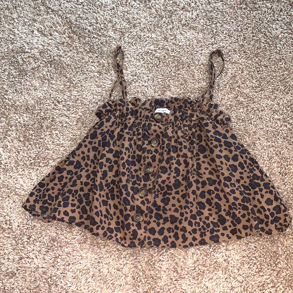 Leopard print tank top from American Eagle